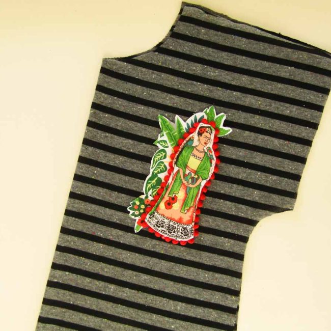 Aplique textil paso a paso