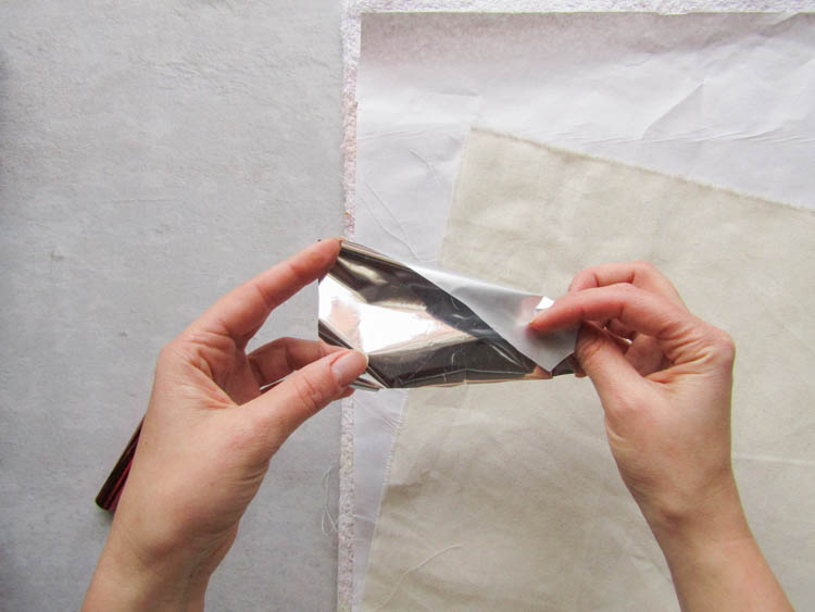 Cómo estampar tela - Foil