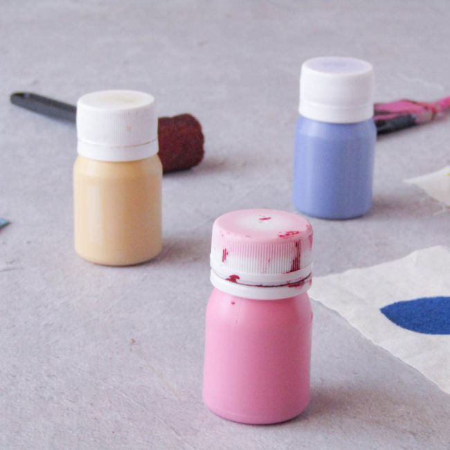 Pinturas para estampar tela